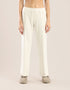 Wide leg pants in faux cashmere